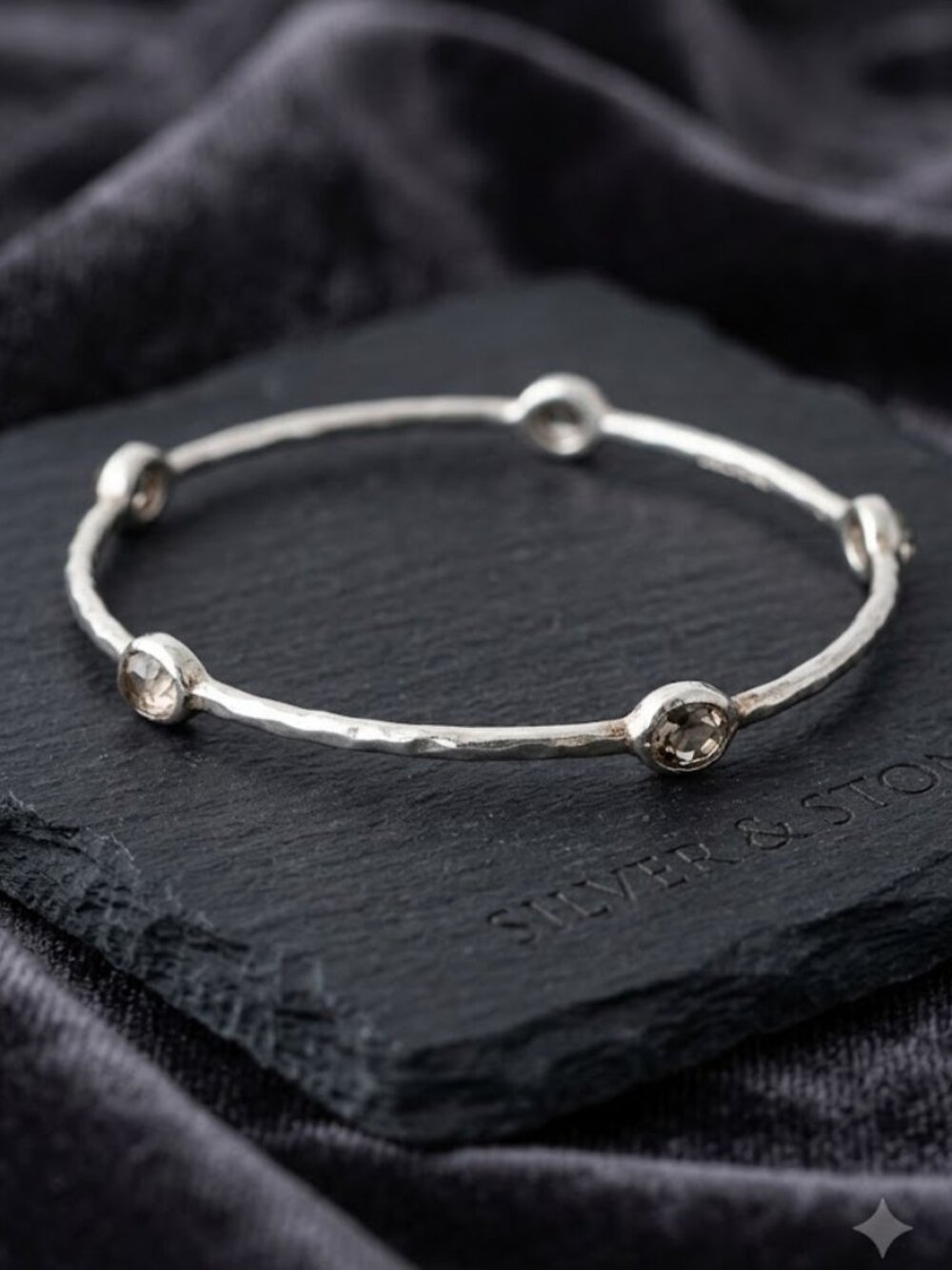 Ippolita Rock Candy 5 Stone Clear Crystal Bangle